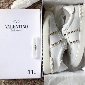 Valentino rock stud untitled sneakers white